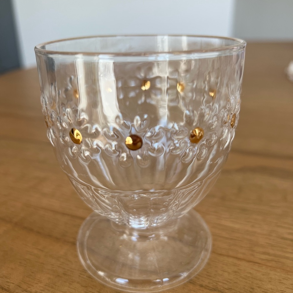 Anthropologie Clara Icon Goblet 4 Piece Set in Daisy - Picture 3 of 4